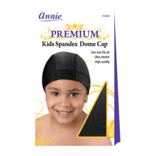 Premium Kids Spandex Dome Cap Black