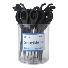 6-1/2 Scissors Black Handle 2Dz/Jar