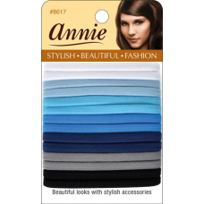 Flat Elastics Blue Asst 14Pc/Cd