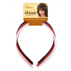 0.7Cm Head Band 3Pc BK/WH/RED