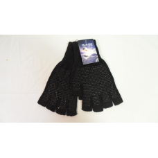 Fingerless Glove W/Dot Black