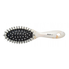 Mini Oval Paddle Cushion Brush Shell Pattern