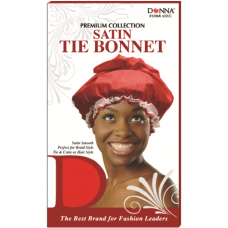 Satin Tie Bonnet Asst