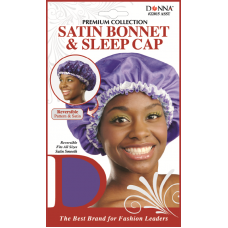 Satin Bonnet & Sleep Cap Asst Color