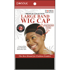 Large Size Band Wig Cap Black