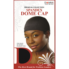 Womens Spandex Dome Cap Black