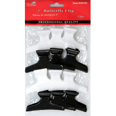 Butterfly Clamp Bk+Wh 3
