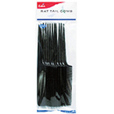 (BREAKABLE) RAT TAIL COMB BLACK 150 dz/cs