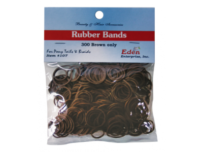 (300pc) RUBBER BAND(3-SIZES)  BROWN  48 dz/cs