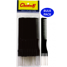 (BULK) METAL COMB & LIFT BLACK 100 dz/cs