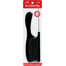 2Pc Comb Set (Pin Tail & Handle Comb)