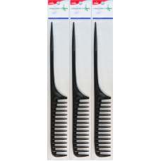 Large Bone Tail Comb Black Indi.Pk.