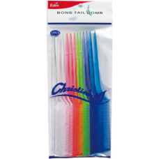 (BULK) BONE TAIL COMB CLEAR-ASSORTED 60dz/cs