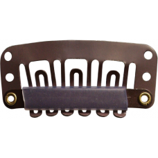 Wig Clip Brown (L) 3Dz/Cd Curl Line