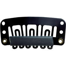 Wig Clip Black (L) 3Dz/Cd Curl Line