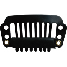 Wig Clip Black (S) 3Dz/Cd Straight Line
