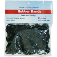 (500 PACK) RUBBER BAND *BLACK* 30dz/cs