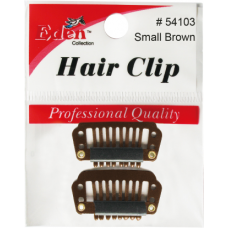 Wig Clip Brown (S) Indi.Pk.