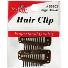 Wig Clip Brown (L) Indi.Pk.