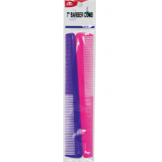 2Pc 7 Barber Comb Asst Color