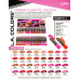 Cream & Matte Lipstick 384pc Display Set (CML461-492)