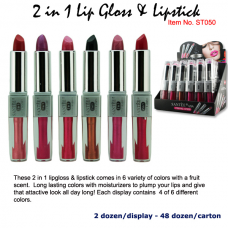 2 in 1 Lipgloss & Lipstick 2Dz/Dis