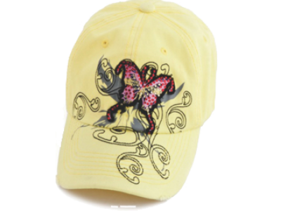 Baseball Cap W/ Butterfly