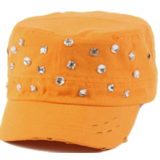Military Cap W/Stones (SALE)