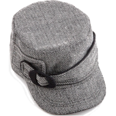 Herringbone Military Cap