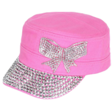 Military Cap W/Bow