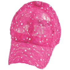 Lace Glitter Cap
